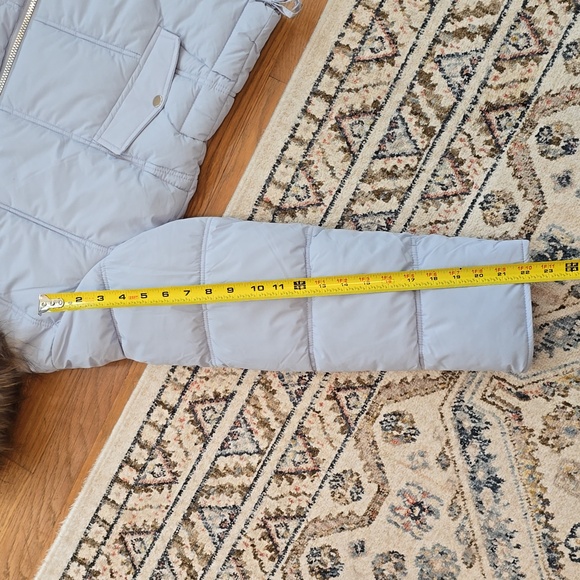 MARALYN & ME BRAND WOMENS JUNIOR SIZE BLUE FAUX FUR HOODED ZIPPERED COAT SIZE XL - Picture 16 of 16